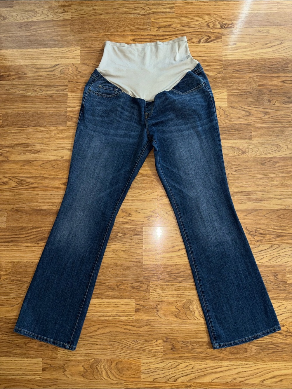 Old Navy Denim Maternity Blue Jeans Women's Plus Size 14 Regular Bootcut READ